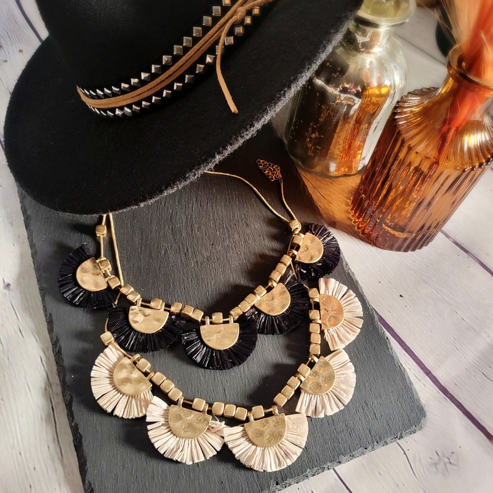Mini Fan Statement Necklaces